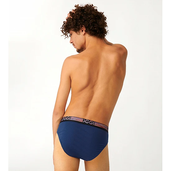 Ανδρικά Σλίπ 2Pack Sloggi Men GO ABC Natural H Midi C2P 10211231-M008 Μαύρο/Μπλε 