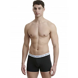 Ανδρικό βαμβακερό εσώρουχο Boxer 2Pack Walk W1765-1-0202 Μαύρο/Μαύρο