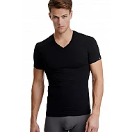 Ανδρική Φανέλα Μπλούζα T-SHIRT BAMBOO Κοντό Μανίκι Λαιμόκοψη V Walk W1991-02 Μαύρο
