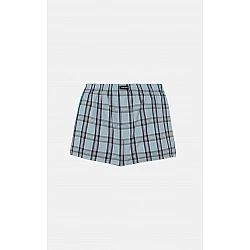Ανδρικό εσώρουχο Boxer Καρό Ποπλίνα 2 Pack Minerva 96-23074-63 BLACK-CIEL