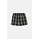 Ανδρικό εσώρουχο Boxer Καρό Ποπλίνα 2 Pack Minerva 96-23074-63 BLACK-CIEL
