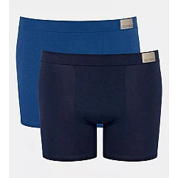 Ανδρικό Εσώρουχο Boxer SHORT Βαμβακερό 2 PACK Εσωτερικό Λάστιχο SLOGGI GO NATURAL 10214622-M008 ΜΠΛΕ ΑΝΟΙΚΤΟ/ΜΠΛΕ ΣΚΟΥΡΟ