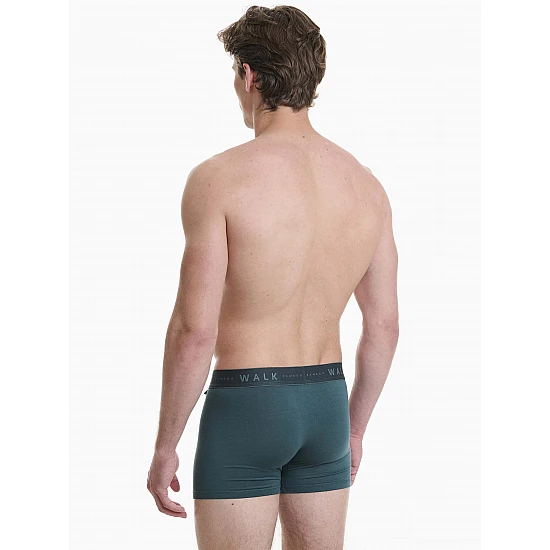 Ανδρικό Εσώρουχο Boxer Bamboo Εξωτερικό Λάστιχο 2Pack Walk W1776-2440 ΧΑΚΙ-ΠΡΑΣΙΝΟ