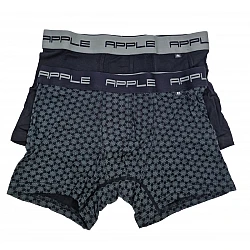 Ανδρικό εσώρουχο Boxer Bamboo 2 Pack Eco Friendly  APPLE 0112311-123 ENZO ΜΑΥΡΟ ΧΑΚΙ-ΕΜΠΡΙΜΕ