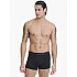 Ανδρικό βαμβακερό εσώρουχο Boxer 2Pack εξωτερικό λάστιχο Walk W1755-1-0202 ΜΑΥΡΟ ΜΠΟΡΝΤΟ-ΜΑΥΡΟ ΡΑΦ