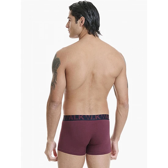Ανδρικό βαμβακερό εσώρουχο Boxer 2Pack εξωτερικό λάστιχο Walk W1755-1-0327 ΜΠΛΕ-ΓΚΡΕΝΑ