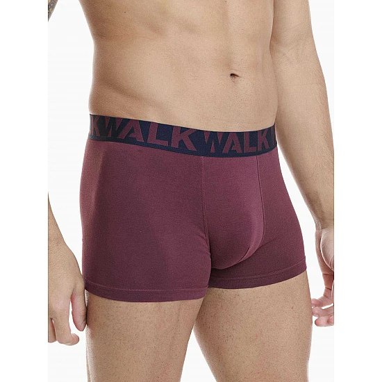 Ανδρικό βαμβακερό εσώρουχο Boxer 2Pack εξωτερικό λάστιχο Walk W1755-1-0327 ΜΠΛΕ-ΓΚΡΕΝΑ