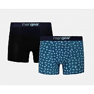 Ανδρικό Εσώρουχο Boxer βαμβακερό 2Pack Mengear Regular Leaves Minerva 96-29454-303 MARINE RAF BLUE