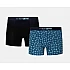 Ανδρικό Εσώρουχο Boxer βαμβακερό 2Pack Mengear Regular Leaves Minerva 96-29454-303 MARINE RAF BLUE