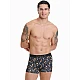 Ανδρικό βαμβακερό εσώρουχο με σχέδιο Boxer Walk W1754-10 ΜΑΥΡΟ