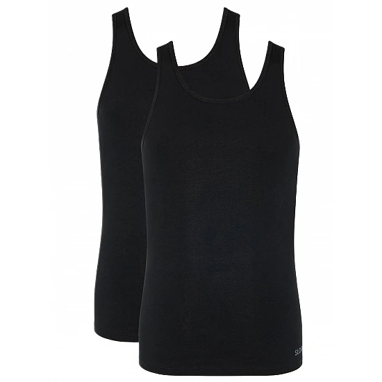Ανδρική Φανέλα Τιράντα 2PACK- Διπλό Πακέτο Sloggi GO ABC 2.0 H Tank Top 10217768-0004 Μαύρο 