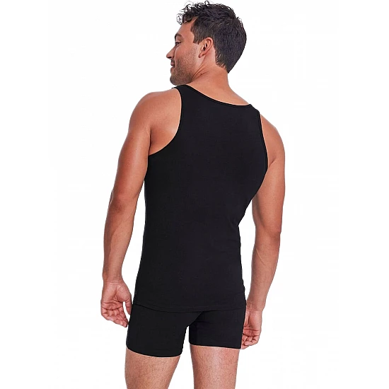 Ανδρική Φανέλα Τιράντα 2PACK- Διπλό Πακέτο Sloggi GO ABC 2.0 H Tank Top 10217768-0004 Μαύρο 