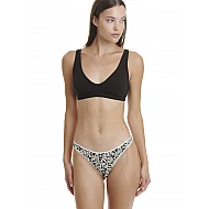 Γυναικείο Εσώρουχο 2Pack Bamboo THONG WALK W2013-61 ΜΑΥΡΟ ΕΜΠΡΙΜΕ