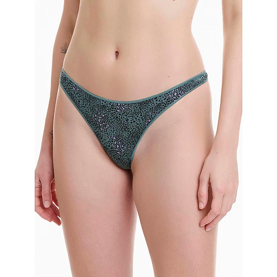Γυναικείο Εσώρουχο 2Pack Bamboo THONG WALK W2013-71 ΠΡΑΣΙΝΟ ΕΜΠΡΙΜΕ
