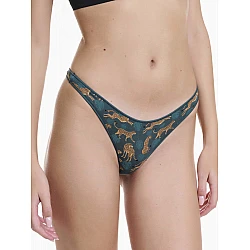 Γυναικείο Εσώρουχο 2Pack Bamboo THONG WALK W2013-71 ΠΡΑΣΙΝΟ ΕΜΠΡΙΜΕ