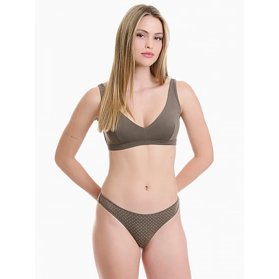 Γυναικείο Εσώρουχο Slip Rio Bamboo 2 PACK WALK W2018-39 ΚΑΦΕ ΓΚΡΙ