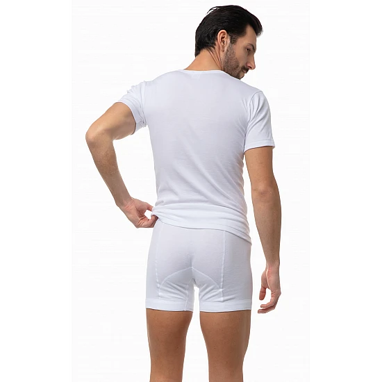 Ανδρική φανέλα κοντό μανίκι 2Pack Minerva 17002-05 Λευκό