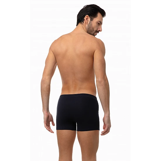 Ανδρικό Εσώρουχο Βαμβακερό Boxer MINERVA SPORTIES 2 Τεμάχια 29303 Μαύρο