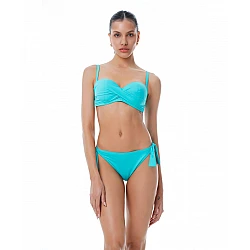 Γυναικείο μαγιό με πλαϊνό κορδόνι Bikini Bottom Bluepoint 26065094-09 ΠΕΤΡΟΛ