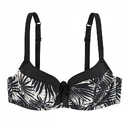 Γυναικείο Μαγιό Bikini Top μπανέλα Μικρή ενίσχυση ECO FIBRES DORINA BAKO D000541MI010-WH0010 E-F Cup Μαύρο-Λευκό