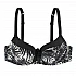 Γυναικείο Μαγιό Bikini Top μπανέλα Μικρή ενίσχυση ECO FIBRES DORINA BAKO D000541MI010-WH0010 E-F Cup Μαύρο-Λευκό