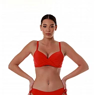 Γυναικείο Μαγιό Bikini Top Bluepoint 26066098D-07 D Cup Κόκκινο