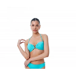 Γυναικείο Μαγιό Strapless Αποσπώμενη Ενίσχυση Μπανέλα SOLIDS BLUEPOINT 25066096-09 CUP B ΠΕΤΡΟΛ
