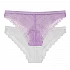 Γυναικείο εσώρουχο δαντέλα 2Pack CAIA Dorina D001153LA065-2X0147 Μώβ/Λευκό