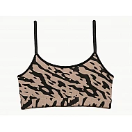 Σουτιέν εφηβικό Μπούστο Bralette βαμβακερό Χωρίς ενίσχυση χωρίς μπανέλα Army Minerva 42152-1-130 MOCCA