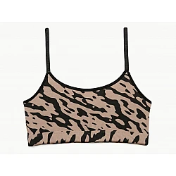 Σουτιέν εφηβικό Μπούστο Bralette βαμβακερό Χωρίς ενίσχυση χωρίς μπανέλα Army Minerva 42152-1-130 MOCCA