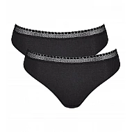 Γυναικείο Eσώρουχο 2PACK Βαμβακερό ριπ Sloggi GO RIBBED TAI 10213095-004 ΜΑΥΡΟ