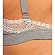 Σουτιέν Bralette Τρίγωνο Χωρίς Μπανέλα Βαμβακερό Soft Bra ECO Sloggi GO Ribbed Bralette 10213204-M033 ΓΚΡΙ