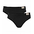 Ανδρικό εσώρουχο slip BRIEF Βαμβακερό 2 PACK Εσωτερικό Λάστιχο SLOGGI GO NATURAL 10214623-0004-04 ΜΑΥΡΟ