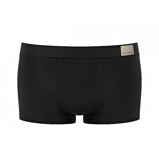 Ανδρικό Εσώρουχο Boxer HIPSTER Βαμβακερό 2 PACK Εσωτερικό Λάστιχο SLOGGI GO NATURAL 10214626-0004 ΜΑΥΡΟ