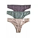 Γυναικείο Σλιπ String Viscose 3Pack IDER 3082-1-3P ΓΡΑΦΙΤΗΣ-ΜΠΕΖ-ΜΕΝΤΑ