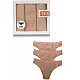 Γυναικείο Σλιπ Βαμβακερό Brazilian Δεν Διαγράφει 3Pack IDER 3084-3P ΜΠΕΖ