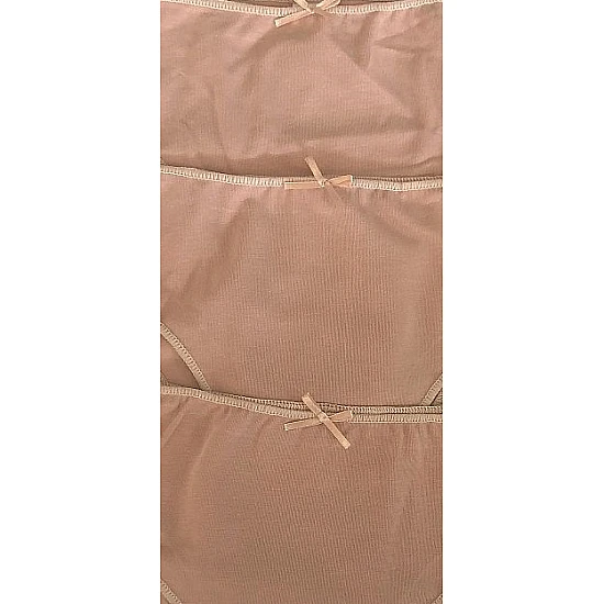 Γυναικείο Σλιπ Βαμβακερό Brazilian Δεν Διαγράφει 3Pack IDER 3084-3P ΜΠΕΖ