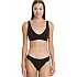 Γυναικείο Εσώρουχο Brazilian Slip Bamboo Δαντέλα 2 Pack WALK W2015-0202 ΜΑΥΡΟ