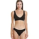 Γυναικείο Εσώρουχο Brazilian Slip Bamboo Δαντέλα 2 Pack WALK W2015-0202 ΜΑΥΡΟ