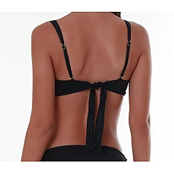 Γυναικείο Μαγιό Μονόχρωμο Σούρα Bikini Top SOLIDS Bluepoint 24066091-02 ΜΑΥΡΟ