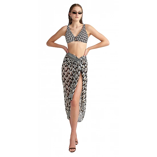 Γυναικείο Μαγιό Τρίγωνο Σταθερό Ενίσχυση bikini top SHELLS BLU4U 24366055D-02 D Cup ΜΑΥΡΟ