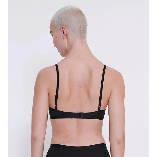 Σουτιέν Bralette Βαμβακερό SLOGGI GO CASUAL P 10217748 - 0004 ΜΑΥΡΟ