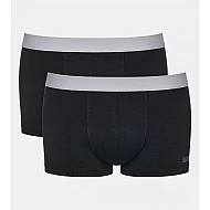 Ανδρικό Εσώρουχο Boxer Μποξεράκι Βαμβακερό 2 PACK Εξωτερικό Λάστιχο SLOGGI MEN GO ABC 2.0 H HIPSTER 2P 10217770-0004 ΜΑΥΡΟ