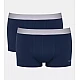 Ανδρικό Εσώρουχο Boxer Μποξεράκι Βαμβακερό 2 PACK Εξωτερικό Λάστιχο SLOGGI MEN GO ABC 2.0 H HIPSTER 2P 10217770 - 00RA ΜΠΛΕ