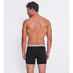 Ανδρικό Εσώρουχο Boxer Μποξεράκι Βαμβακερό 2 PACK Εξωτερικό Λάστιχο SLOGGI MEN GO ABC 2.0 H SHORT 2P 10217769 - 0004 ΜΑΥΡΟ