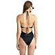 Γυναικείο Ολόσωμο Μαγιό Με Κοψίματα Animal Print GLAM LEO BLU4U 24358033-02 ΜΑΥΡΟ