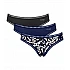 Γυναικείo εσώρουχo 3PACK sloggi GO Crush H Mini C3P 10219685 -M008 - BLUE - DARK COMBINATION