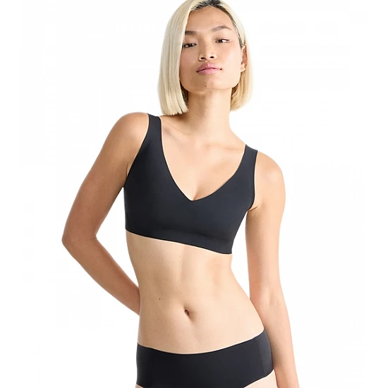 Σουτιέν Zero Feel Bralette Μπουστάκι Αόρατο Push Up Sloggi 10217728-0004 ΜΑΥΡΟ