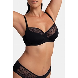 Σουτιέν Χωρίς Ενίσχυση Μπανέλα 2 PACK ALMA CUP D Dorina FXWB0001LA141-2X0249 ΜΑΥΡΟ-ΜΠΕΖ