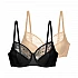 Σουτιέν Χωρίς Ενίσχυση Μπανέλα 2 PACK ALMA CUP D Dorina FXWB0001LA141-2X0249 ΜΑΥΡΟ-ΜΠΕΖ